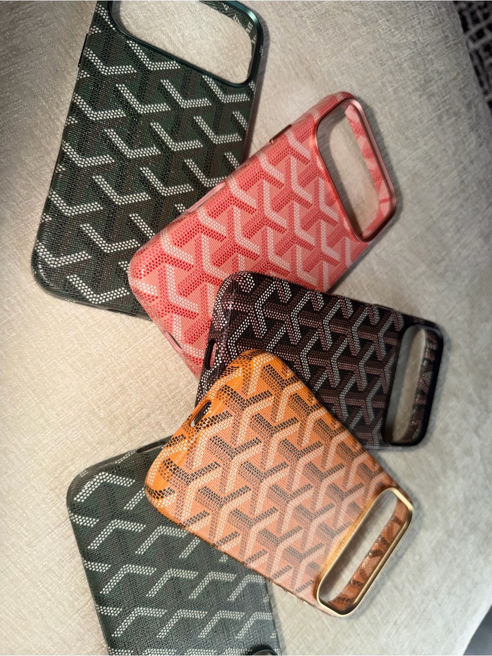 Patterned Leather Phone Case - Multi Color Options - Picture 2 of 2